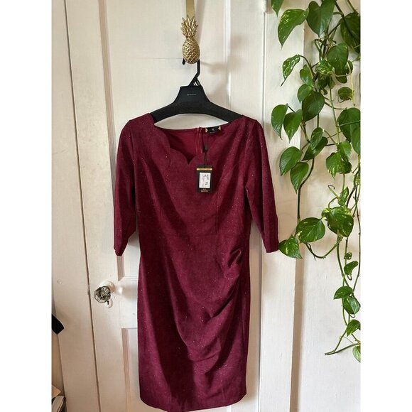 MIUSOL women’s size  x-large new maroon formal dress - Picture 1 of 9